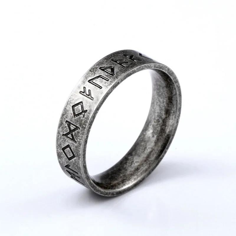 Viking Rune Stainless Steel Ring