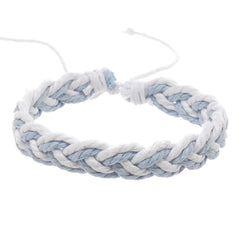 Artisan Cotton String Wave Bracelet