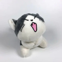 Charming Cat Plush Keychain