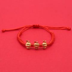 Fourleaf Charm Woven Bracelet