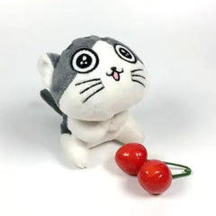 Charming Cat Plush Keychain