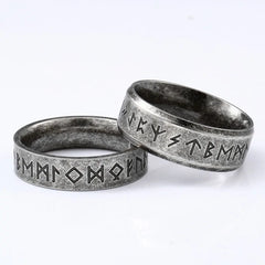 Viking Rune Stainless Steel Ring