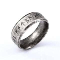 Viking Rune Stainless Steel Ring