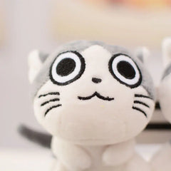 Charming Cat Plush Keychain